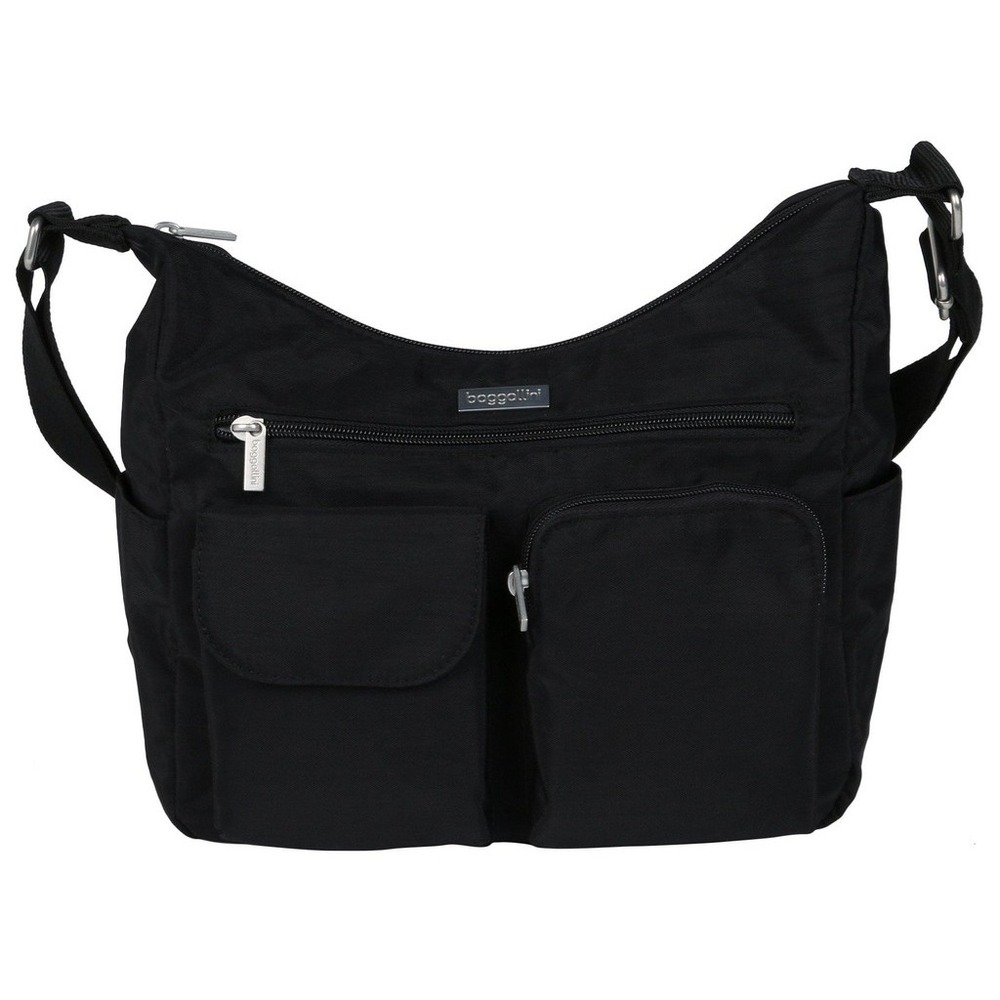 Baggallini Everywhere Bagg Black Nylon Crossbody Travel Shoulder Bag Purse
